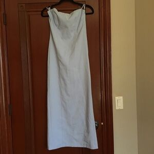 ZARA STRAPLESS LONG DRESS